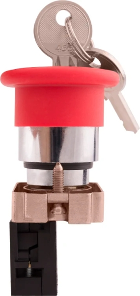 Pilztaster mit Drehschalter e.mb.bs142 rot, 1NC E.NEXT