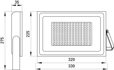 Spot LED e.LED.flood.standard.150.6000, 150W, 6000K E.NEXT