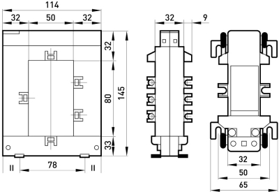 Current transformer e.trans.600.split 600/5 A class 1.0 with detachable magnetic core, E.NEXT