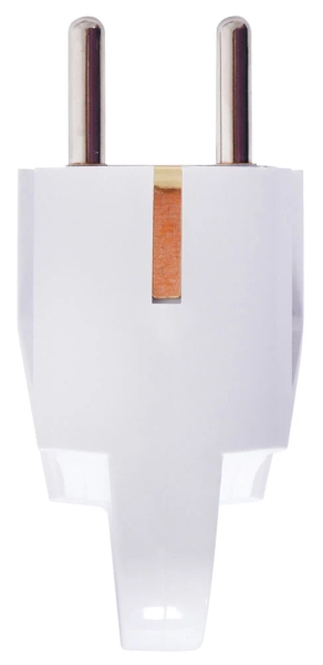 Household plug e.plug.angle.005.16, with protection, 16 A, angled white, with handle, E.NEXT
