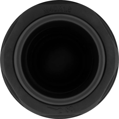 Waterproof connector e.mg.stand.40, IP68, black, E.NEXT