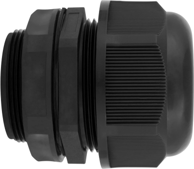 Waterproof connector e.mg.stand.40, IP68, black, E.NEXT