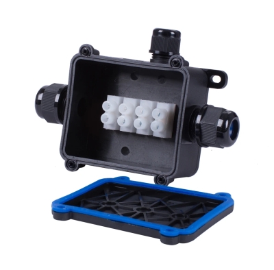 Distribution box e.wdb.cnp725.3t with terminal block, 138×98×42 mm, IP68, E.NEXT