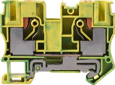 Klemmenblock gelb-grün für DIN-Schiene e.tc.z.din.spring.10 E.NEXT