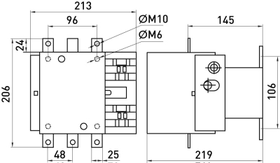 Contactor e.industrial.ukc.330.230, 230 V, 1NO, E.NEXT