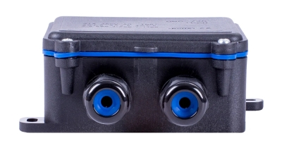 Waterproof distribution box e.wdb.cnp725.4t.b, 108×111×42 mm, IP68, with terminal block, E.NEXT