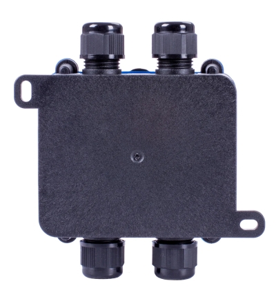 Waterproof distribution box e.wdb.cnp725.4t.b, 108×111×42 mm, IP68, with terminal block, E.NEXT