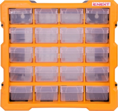PLASTIC ORGANIZER, E.TOOLBOX.PRO.18, 20 SECTIONS 267X157X262MM E.NEXT