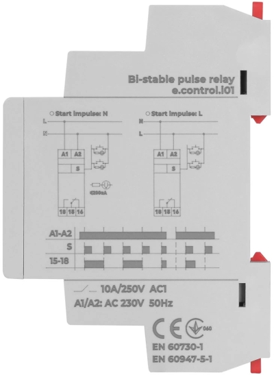 BELEUCHTUNGSRELAIS, IMPULS E.CONTROL.I01, 10A, 230V E.NEXT