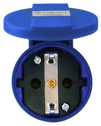 Industrial portable socket E.SOCKET.PRO.2.16, 2P., 220 V, 16 A (212), E.NEXT