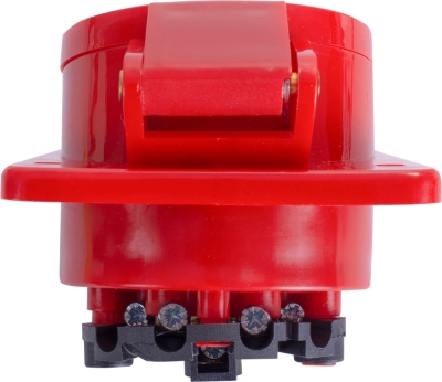 Industrial socket FOR PANEL E.SOCKET.PRO.4.32.WALL, 4P., 380 V, 32 A (424), E.NEXT