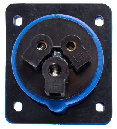 Industrial socket FOR PANEL E.SOCKET.PRO.3.16.WALL, 3P., 220 V, 16 A (413), E.NEXT