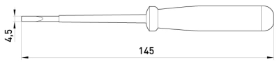 Screwdriver indicator E.TOOL.TEST03 155×4, 5 straight SLOT AC100-500 V, E.NEXT