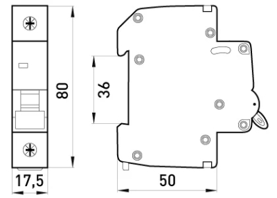 LOAD switch E.IS.PRO.1.50, 1P, 50 A, E.NEXT