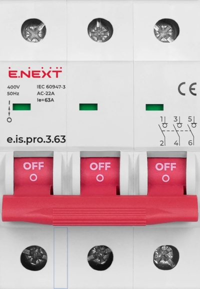 LOAD switch E.IS.PRO.3.63, 3P, 63 A, E.NEXT