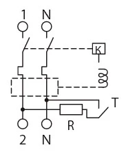 Residual current circuit breaker (RCCB) E.RCCB.PRO.2.16.30, 2, 16 A, 30 mA, type AC, E.NEXT