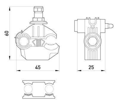 TERMINAL AL/R E.PRICKING.CLAMP.PRO.10.70.1.5.10, 10-70 MM²/1.5-10MM² E.NEXT