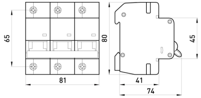 ÎNTRERUPTOR AUTOMAT MODULAR E.MCB.PRO.60.3.K 125 NOU, 3P, 125A, K, 6KA NOU E.NEXT