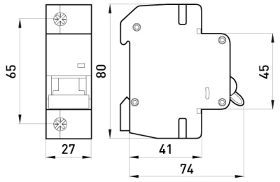 ÎNTRERUPTOR AUTOMAT MODULAR E.MCB.PRO.60.1.K 100 NOU, 1P, 100A, K, 6KA NOU E.NEXT