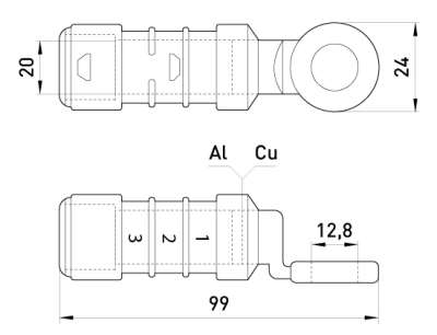 ОБУВКА КАБЕЛНА ЗА AL/R E.END.PRO.CPTAU.50, 50 MM² E.NEXT