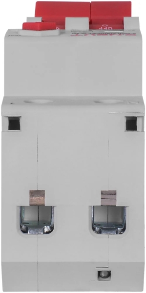 Earthquake circuit breaker WITH overcurrent protection E.ELCB.STAND.2.C16.30, 2P, 16 A, C, 30 mA WITH SPLIT handle, E.NEXT