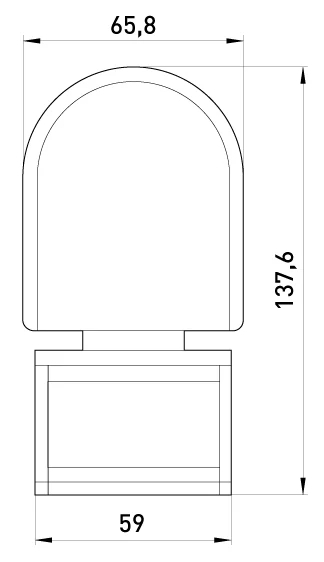 INFRAROT-BEWEGUNGSMELDER E.SENSOR.PIR.10F.WEISS, 180°, IP44 E.NEXT