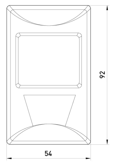 INFRAROT-BEWEGUNGSMELDER E.SENSOR.PIR.38.WHITE, 180°, IP20 E.NEXT