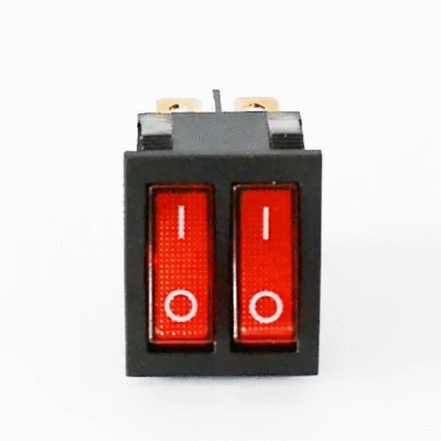 DOPPELSCHLÜSSELSCHALTER E.SWITCH.KEY.02, 6-POLIG, AUS/EIN, MIT HINTERGRUNDBELEUCHTUNG E.NEXT