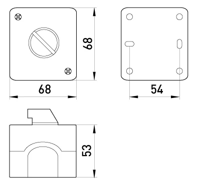 Switch, 2-POSITION IN BOX E.CS.STAND.XAL.D.134, 0-1, E.NEXT