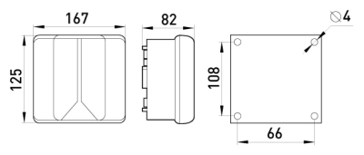 Distribution BOX E.INDUSTRIAL.DB.910, 167×125×83 without terminal string, E.NEXT
