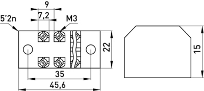 Klemmenblock mit Schutzabdeckung e.tc.protect.15.3, 3-polig, 15 A E.NEXT
