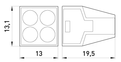 SCHRAUBENLOSE KLEMME E.LC.PRO.AC.4 E.NEXT