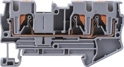LINE terminal screwless E.TC.DIN.SPRING.4.1-2 FOR din-rail, E.NEXT