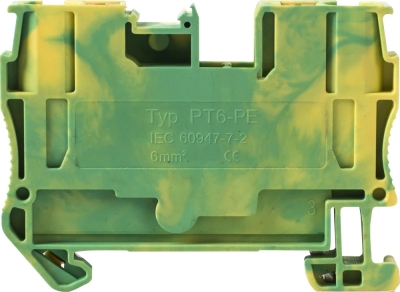 GELB-GRÜNE KLEMME E.TC.Z.DIN.SPRING.6 E.NEXT