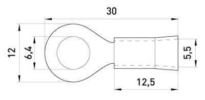 KABELSCHUH, ISOLIERT E.TERMINAL.STAND.RV3.3,5.6.SCHWARZ 2,5-4 MM, SCHWARZ E.NEXT