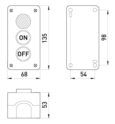 START-STOP-BOX MIT KONTROLLLEUCHTE E.CS.STAND.XAL.D.363.M E.NEXT