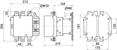 Contactor E.INDUSTRIAL.UKC.400.220, 220 V, 1NO, E.NEXT