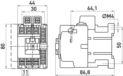 SCHÜTZ E.INDUSTRIAL.UKC.9.24, 9A, 24V, 1NO+1NC E.NEXT