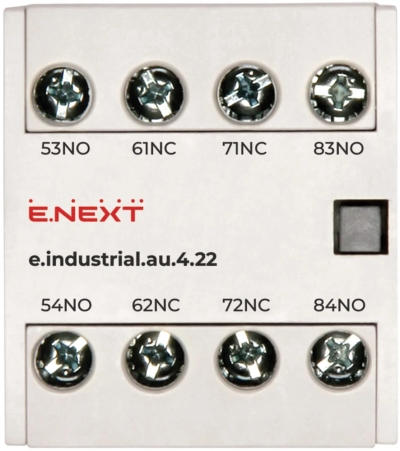CONTACT SUPLIMENTAR E.INDUSTRIAL.AU.4.22, 2NO+2NC E.NEXT