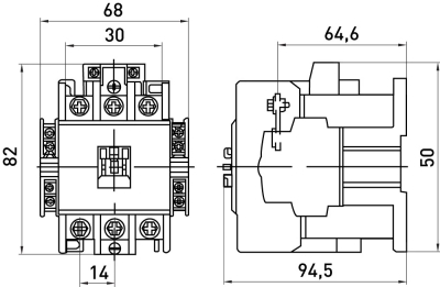 Contactor E.INDUSTRIAL.UKC.40.380, 380 V, 1NO+1NC, E.NEXT