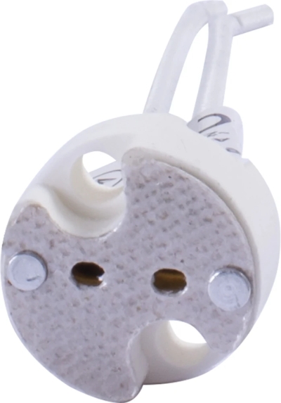 Ceramic LAMP holder G5, 3 , WIRE length 12 CM E.LAMP SOCKET.G5,3.12CM, E.NEXT