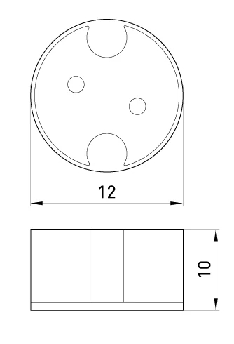 DULCIU CERAMIC PENTRU LAMPĂ G5, 3, LUNGIMEA FIRULUI 12 CM E. DULCIU PENTRU LAMPĂ G5, 3,12 CM E. NEXT