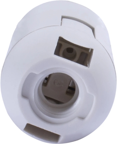 Plastic LAMP holder E14, WHITE E.LAMP SOCKET.E14.PL.WHITE, E.NEXT
