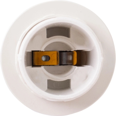 DOLIU PENTRU LAMPĂ DIN PLASTIC E14 CU PIULIȚĂ, ALB. DOLIU PENTRU LAMPĂ CU PIULIȚĂ.E14.PL.ALB E.NEXT