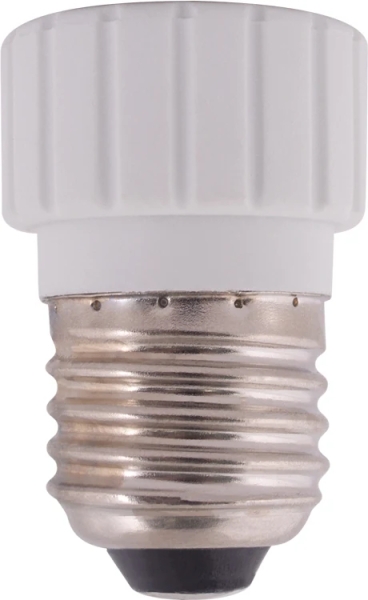 E27 TO GU10 adapter, WHITE E.LAMP ADAPTER.E27/GU10.WHITE, E.NEXT