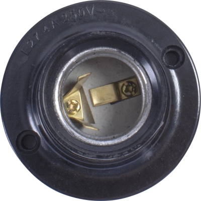 E.LAMP socket WALL SIDE.E27.BK.BLACK, BLACK, E.NEXT