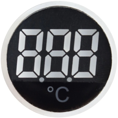 Temperature indicator LED E.AD22.TEMP, Ø22MM, AC 80-380 V, -25…+199 °c GREEN, E.NEXT