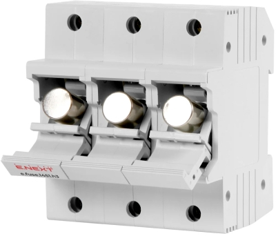 FUSE holder FOR DIN RAIL E.FUSE.1451.H3, FOR FUSES 14×51, 3P, 63 A, E.NEXT