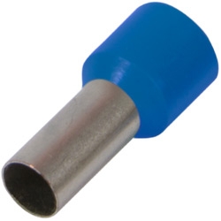 Изолиран втулков кабелен накрайник e.terminal.stand.e2508.blue, 2.5 mm², син, 100 бр., E.NEXT