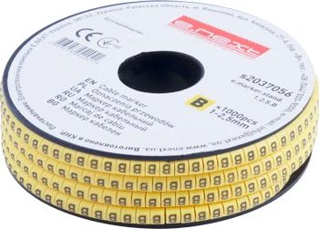 Кабелна маркировка e.marker.stand.1.2.5.B, 1-2,5 кв.мм, "B", 1000 бр. E.NEXT